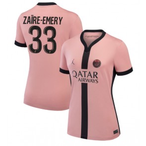 Paris Saint-Germain Warren Zaire-Emery #33 Rezervni Dres za Ženska 2024-25 Kratak Rukavima